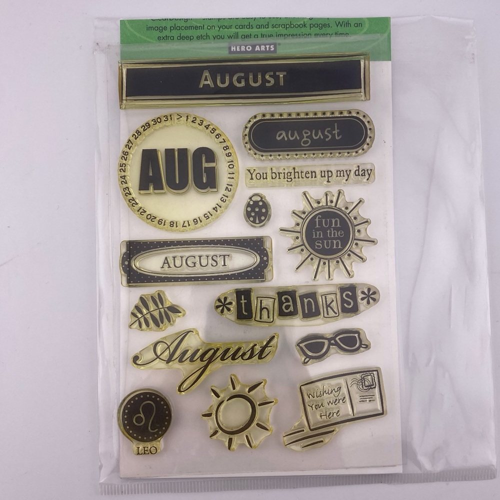 Hero Arts “August” Stamp Set